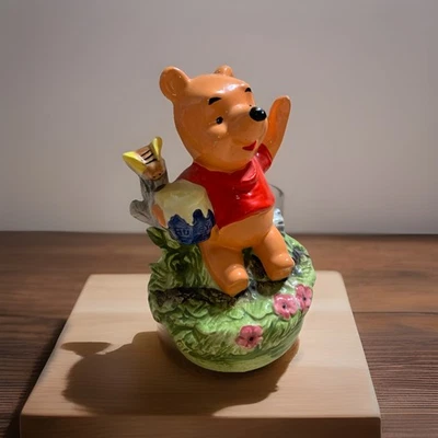 Vintage Winnie the Pooh Musical Figurine Japan Walt Disney Music box Collectible - Image 1 of 4