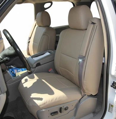 Cubiertas de asiento delanteras de cuero para Chevy Silverado S. 2003-2006 (2) - tipo reposabrazos interior Foto 1 de 4