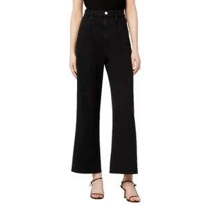 Joe's Jeans The Pleated Wide Leg Ankle Women's 26 Black Weightless NWT $188 - Picture 1 of 10