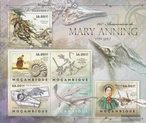 Stamps Mosambik 2012 Mi 6083-6088 Sheetlet MNH 2012 Marry Anning (1799-1847) - Picture 1 of 1