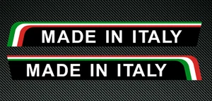 2 x 240mm x 30mm HECHO EN ITALIA pegatinas/calcomanías de alas - Impresas y laminadas - Imagen 1 de 1