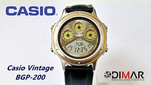 Casio Vintage Bgp-200 Qw.931 Japan Year 1990 Wr.50M Multi Planner - Picture 1 of 7