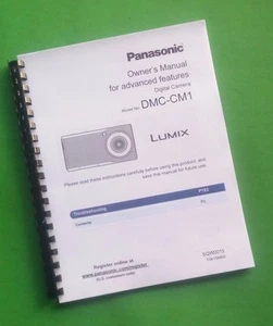 Owners Manual for Panasonic DMC-CM1 Camera 193 Pages W/Clear Covers! - Picture 1 of 1