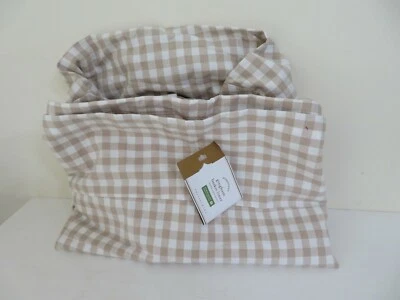 REVESTIMIENTO DE CANASTA GINGHAM GRANERO DE CERÁMICA BRONCEADO BLANCO CUADROS GRANJA NUEVO TALLA ÚNICA Foto 1 de 2