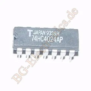 4 x 74HC4024AP 7-stage binary ripple counter Toshiba DIP-14 4pcs - Bild 1 von 1
