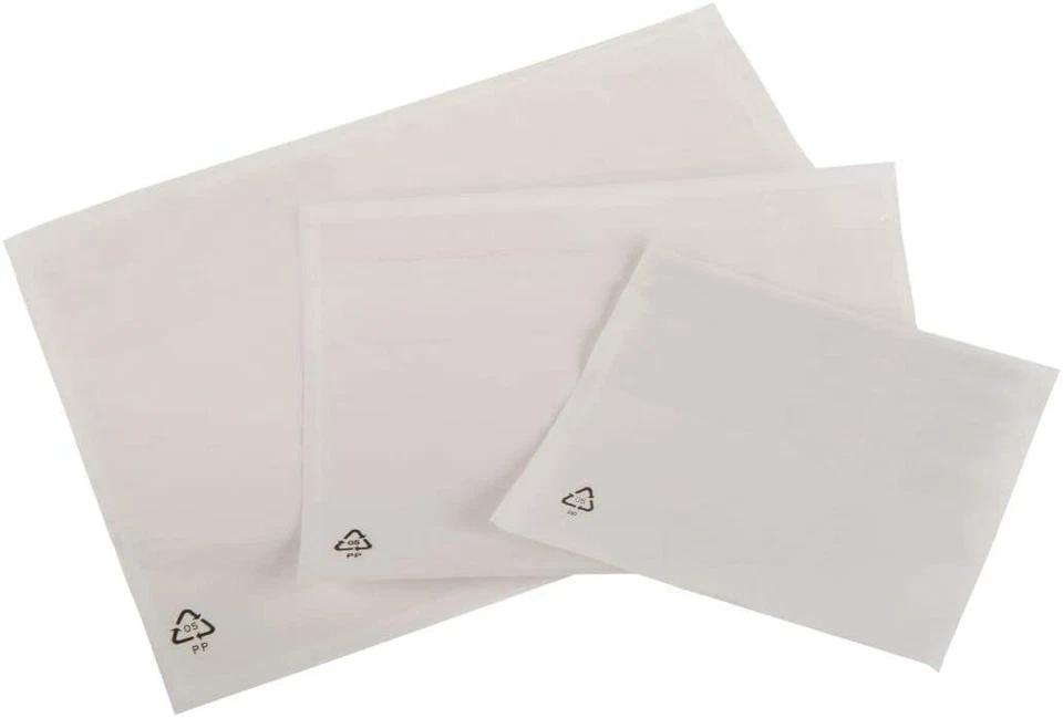 Document Enclosed Wallets Shipping Labels A4 A5 A6 A7 Printed & Plain - Image 1 of 1