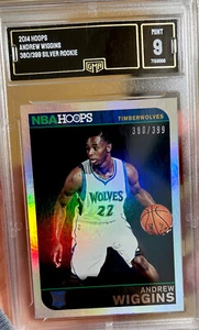 2014 Panini NBA Hoops Silver Rookie Andrew Wiggins Mint Warriors #380/399 SP - Picture 1 of 3