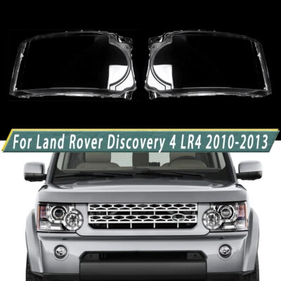 A Pair Headlight Lens Cover For Land Rover Discovery 4 LR4 2010-2013 Foto 1 de 4