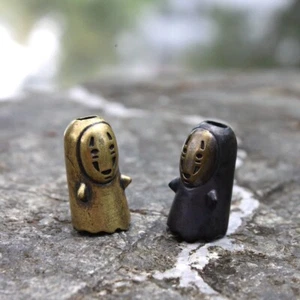Brass Lanyard Bead Knife Tool Paracord Beads Zipper Beads Faceless Man Metal Art - Picture 1 of 18