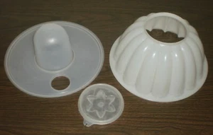 Vintage Tupperware Par-T-Jel 3-piece Large Jello Mold Set #776~777~778 - Picture 1 of 3