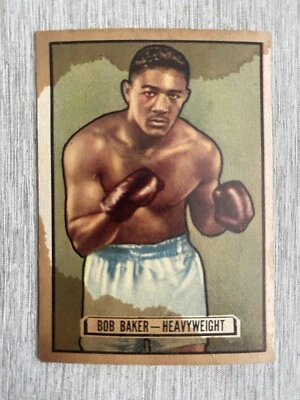 1951 Topps Ringside #25 Bob Baker Boxing Card - Image 1 of 2