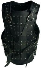 Medieval Viking Leather Body Armor LARP Cosplay Costume Black Breastplate Gift