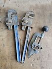 Record 14" Stilson Type Pipe Wrench Set Of 2 Monument Pipe Cutter