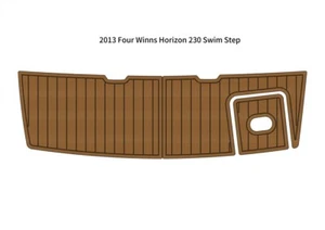 2013 Four Winns Horizon 230 Swim Platform Boat EVA Foam Teak Deck Floor Pad - Imagen 1 de 24
