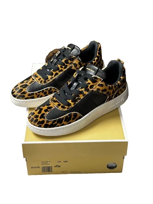 NUEVO EN CAJA MICHAEL KORS Kai Estampado de Leopardo Pelo de Becerro Tenis Zapatos MUJER TALLA 10 Foto 1 de 4