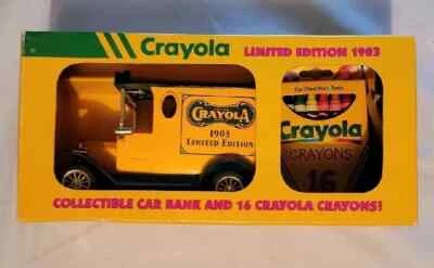 Crayola Limited Edition 1903 Antique Car Bank Includes 16 Crayola Crayons NEW - Image 1 of 4