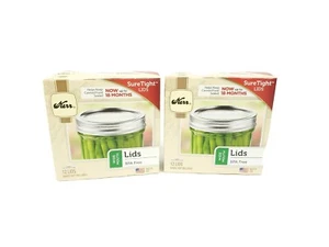 24 Kerr Wide Mouth SureTight Canning Lids 2 Packs Of 12 - Picture 1 of 3