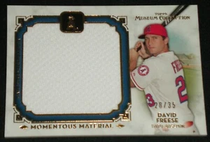 2014 Topps Museum Collection Jumbo Relic Gold David Freese #MMJR-DF Angels 20/35 - Picture 1 of 2