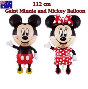 112CM BIRTHDAY MICKEY MINNIE MOUSE THEME BALLOON FOIL PARTY DECOR KID BABY TOY - Picture 1 of 1