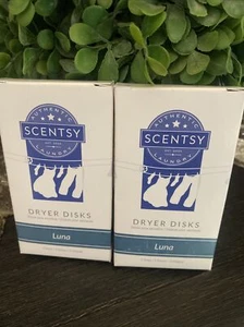 Scentsy Dryer Disk Lot 2 Boxes (4) Free Ship Luna - Picture 1 of 1