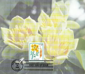 USPS 1st Day Ceremony Program #3194 (3193-7) Flowering Trees: Blue Paloverde - Picture 1 of 6