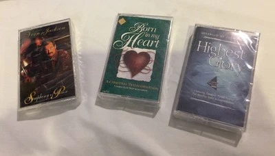 ❤️3 Cassette Tapes New Sealed Vern Jackson, Highest Glory, Born In My Heart - Image 1 of 4