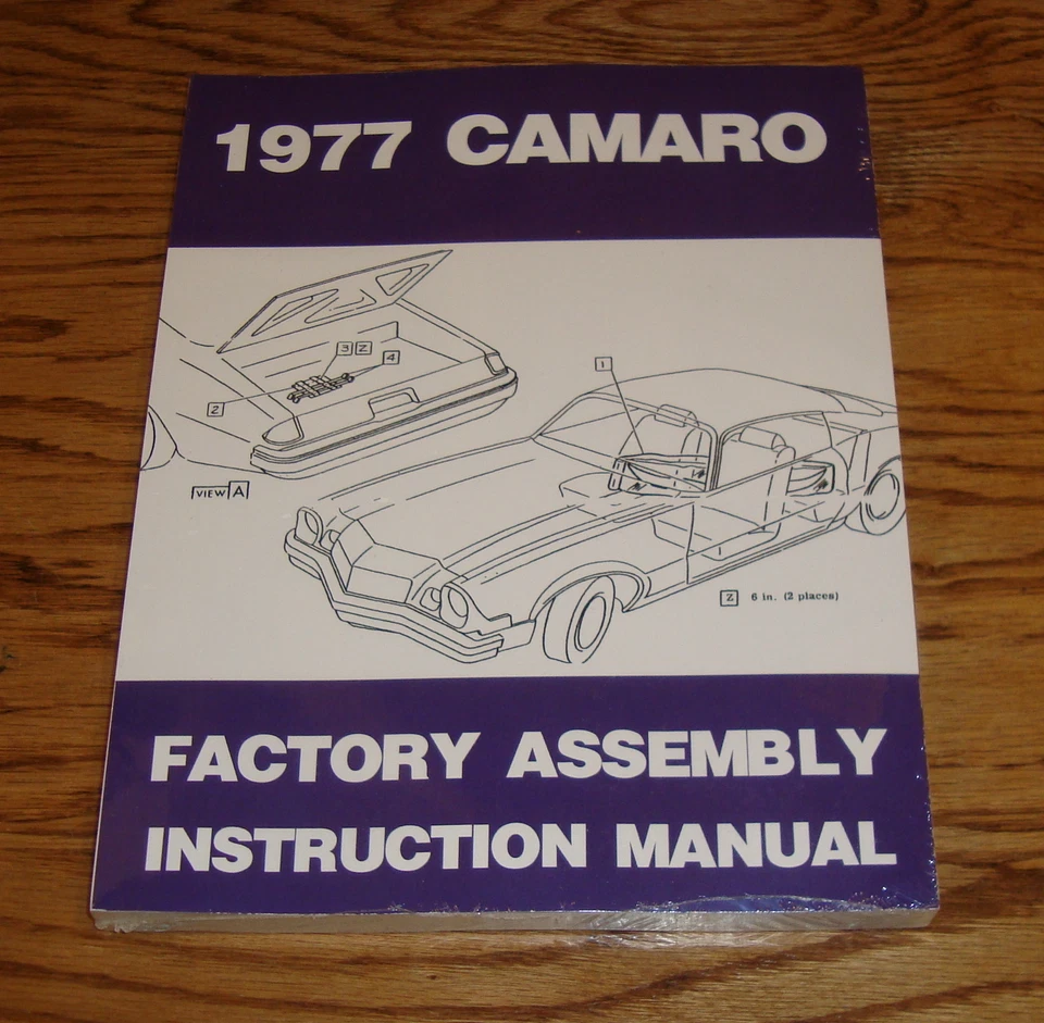Chevrolet Camaro 1977 manual de instrucciones de montaje de fábrica 77 Chevy Foto 1 de 1