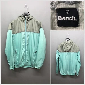 Chaqueta pequeña Bench verde menta ligera con capucha y cremallera para hombre - Imagen 1 de 10