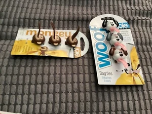 Brandneu in Verpackung neue JOIE Tasche Krawatten - 2 x 3er Pack - Woof & Monkey - Bild 1 von 4