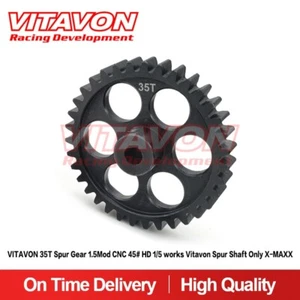 Vitavon 35T Spur Gear 1.5Mod CNC 45# HD 1/5 Works Vitavon Spur Shaft Only X-MAXX - Picture 1 of 2