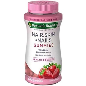 Natures Bounty Optimal Solutions Hair, Skin and Nails Gummies, 230 Count (1 - Picture 1 of 2