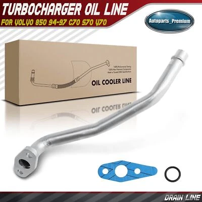 Turbocharger Oil Drain Line for Volvo 850 94-97 C70 S70 V70 1998 2000 2.3L 2.4L - Image 1 of 4
