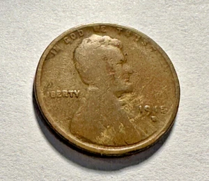 1915-D Wheat 1c Mixed Alloy “Woody” Lamination Error ~ Nice! ~ M27 - Picture 1 of 6