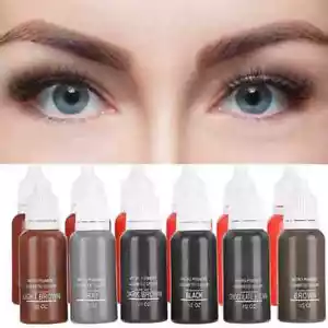 6pcs 15ml Tattoo Pigment Set Semi-Permanent Plant Extract Pigment Tattoo Inks - Picture 1 of 20
