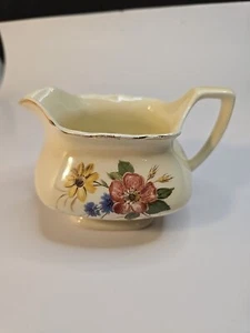 W. S. George Lido Canarytone Mid-Century Modern Floral Milchkännchen 147A Made in USA - Bild 1 von 6