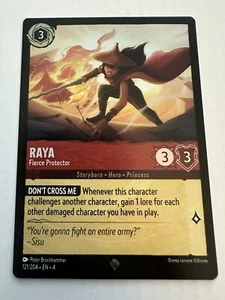 Disney Lorcana - Ursula’s Return - Raya - Fierce Protector (Cold Foil) - 121/204 - Picture 1 of 2