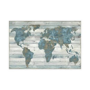 Impresión En Lienzo En Papel Póster O Cuadro MacDowell Jamie World On Wood - Bild 1 von 2