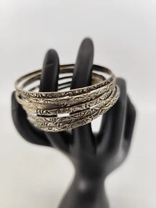 BRACELET  ANCIEN 7 ANNEAUX ENFANT 4,8 CM DE DIAMETRE - Picture 1 of 3