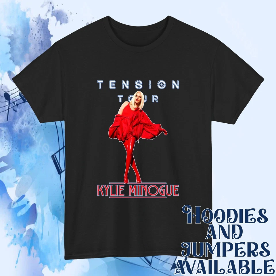 KYLIE Minogue tension tour T-Shirt, Iconic Australian Pop Star, Kylie Fans tee