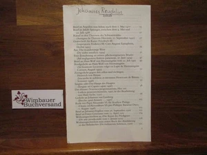 Johannes Reuchlin, Deutschlands erster Humanist : ein biographisches Lesebuch. v - Foto 1 di 1