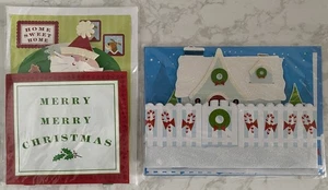 2 Paper Magic Pop-Up Christmas Cards Santa Christmas House - Picture 1 of 7