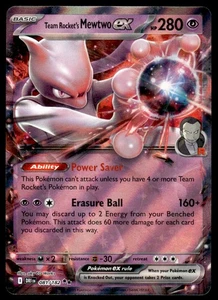 Pokemon TCG SV10: Destined Rivals #081/182 Team Rocket's Mewtwo ex NM - Bild 1 von 2