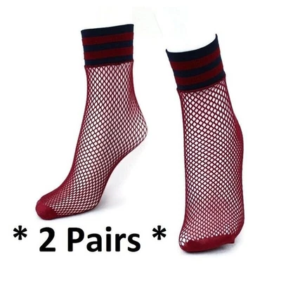 NUEVO 2 pares de calcetines tobilleros deportivos Free People Riot rojo vino talla única Foto 1 de 4