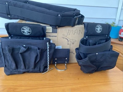 klien PowerLine Padded Tool Belt, Large with pouches - Image 1 of 4