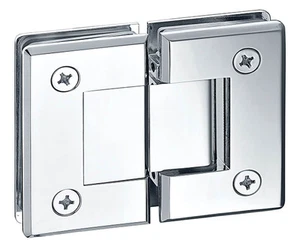 Solid Brass Shower Hinge Hd bevel Edge 180-Degree glasS-TO-Glass For 10mM-12mm g - Picture 1 of 2