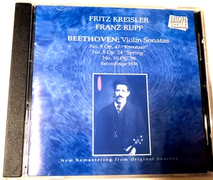 Fritz Kreisler  Franz Rupp Violin & Piano Beethoven Sonatas (CD 1998) import Ita - Picture 1 of 5
