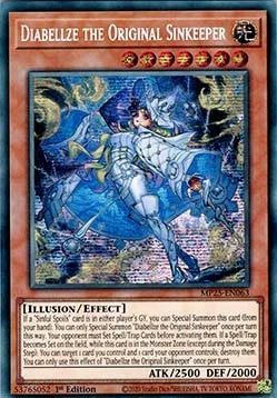 YuGiOh Diabellze the Original Sinkeeper MP25-EN063 Secret Rare Englisch Neu 1st - Bild 1 von 2