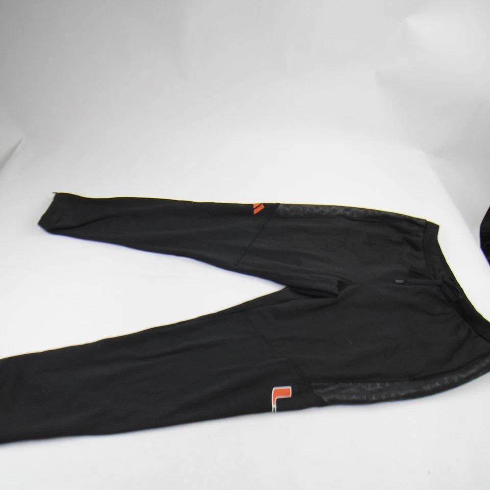 Miami Hurricanes adidas Athletic Pants Men's Black Used - Image 1 of 1