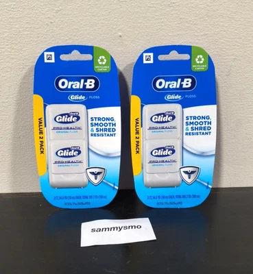 Versão original Oral-B Glide Pro-Health fio dental original 2 peças 54,6 jardas x2 - Imagem 1 de 3