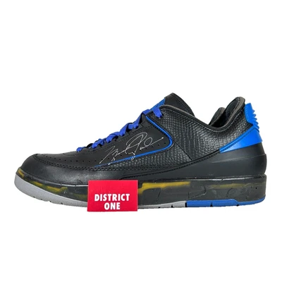 Off White x Air Jordan 2 Retro Low SP Preto Varsity Royal - Tamanho 10 - DJ4375 004 - Imagem 1 de 4